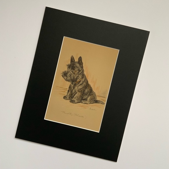 Sitting Pretty💕 Vintage Dog Artwork - Picture 2 of 5